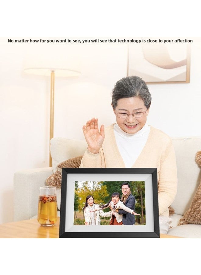 Fengye 10-inch Electronic Cloud Photo Frame Remote WIFI Video HD Display Digital Photo Frame Electronic Photo Album Decoration-Color:10-inch White + Vphoto (without Wooden Frame) - Image 4