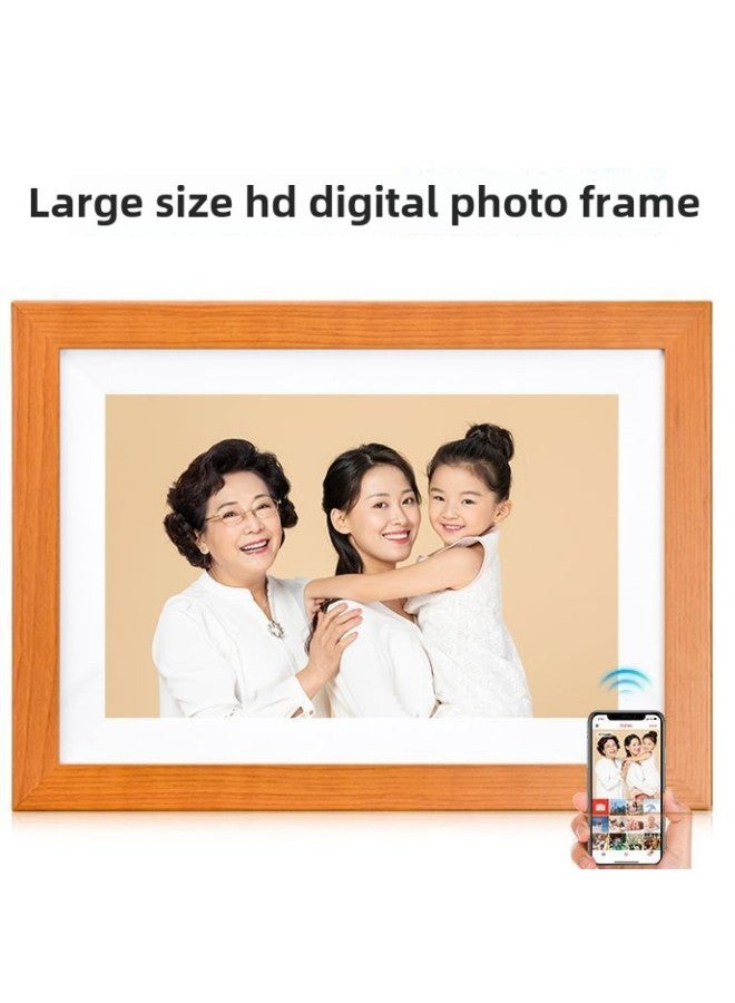 Fengye 10-inch Electronic Cloud Photo Frame Remote WIFI Video HD Display Digital Photo Frame Electronic Photo Album Decoration-Color:10-inch White + Vphoto (without Wooden Frame) - Image 3