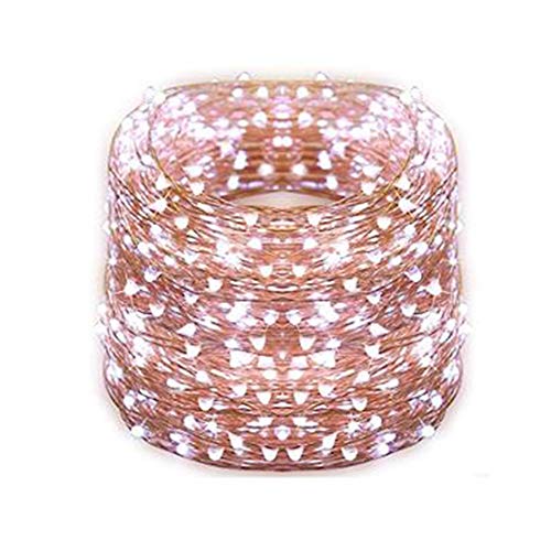 PRODUCTWORKS 35137 Tiny Lites Copper Wire Indoor and Outdoor LED String, 500 Cool White Remote Control Operated Lighting - Image 1