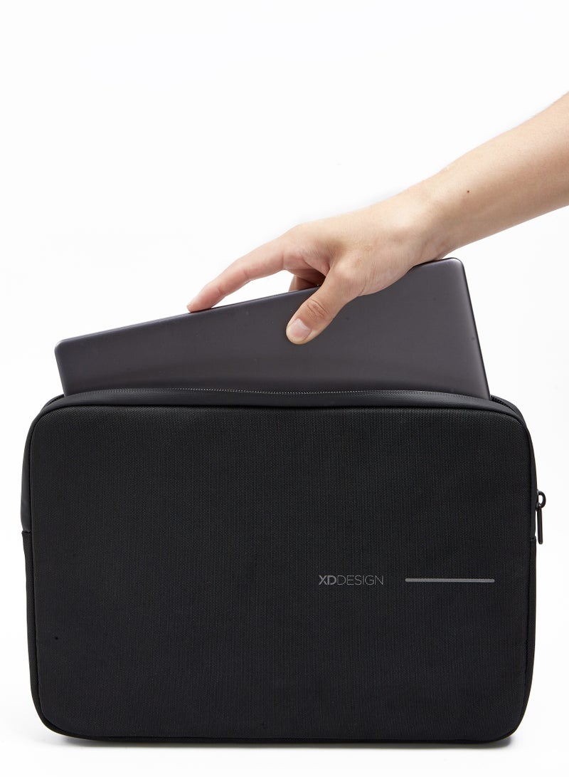XD DESIGN 14" Laptop Sleeve | 360 ̊ Impact Protection Sleeve, Water Repellant, Waterproof Zipper, Dual Foam Padding, for Apple MacBook Pro 14" and similar size Laptops - Black - Image 2