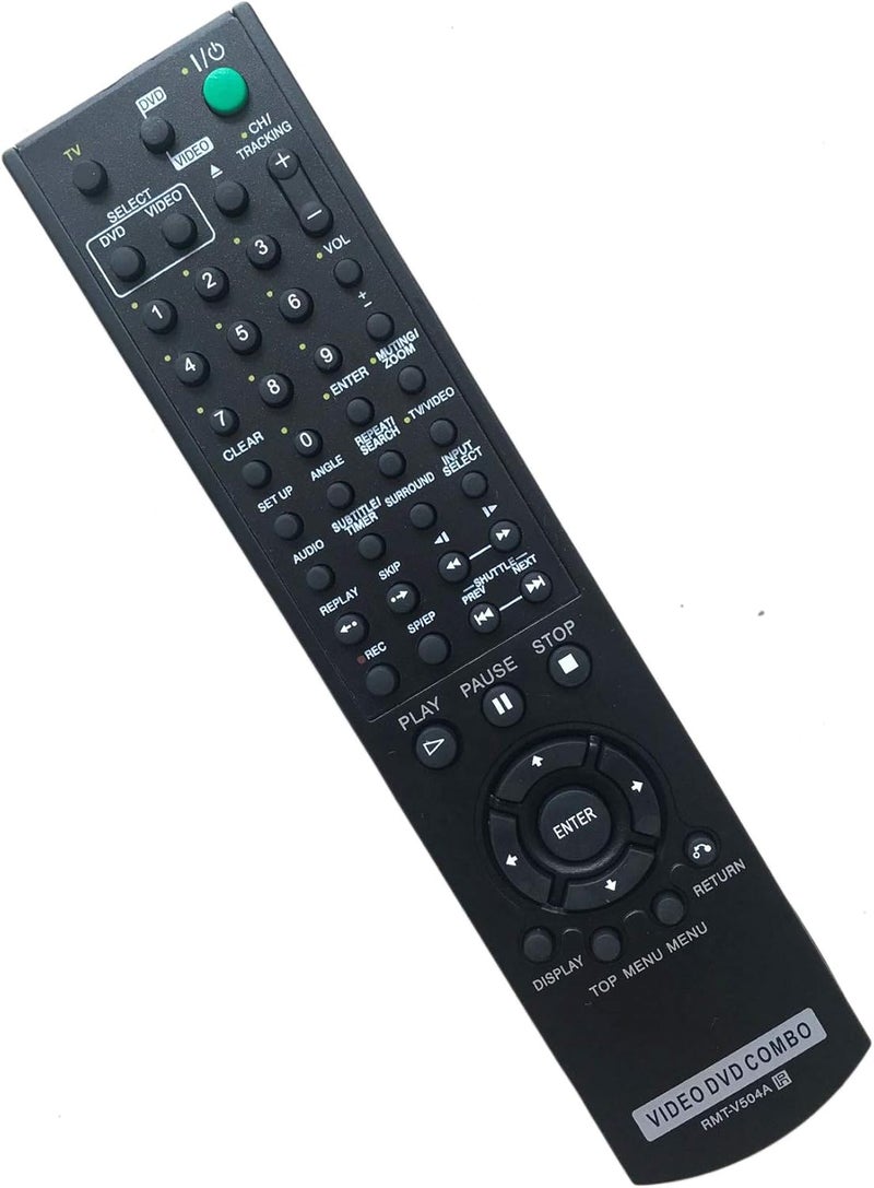 BOMAZ RMT-V504A Replacement Remote Control for Sony RMT-V501A SLV-D100 SLV-D281P SLV-D380P YSP-4000BL DVD-VCR Combo Player - Image 1