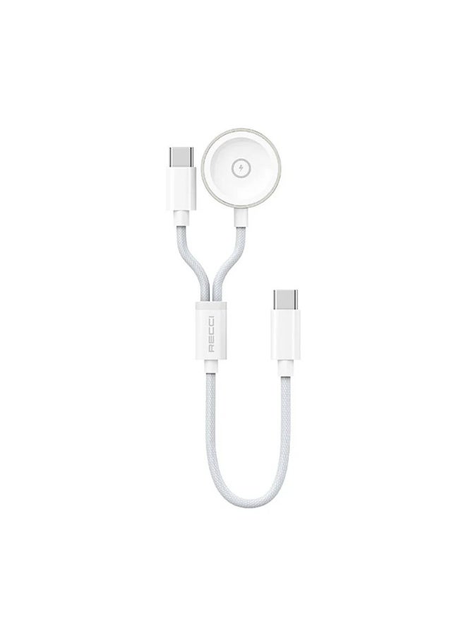 ريتشي RECCI RCW-39 2 في 1 كابل شحن لاسلكي للساعة - Image 1