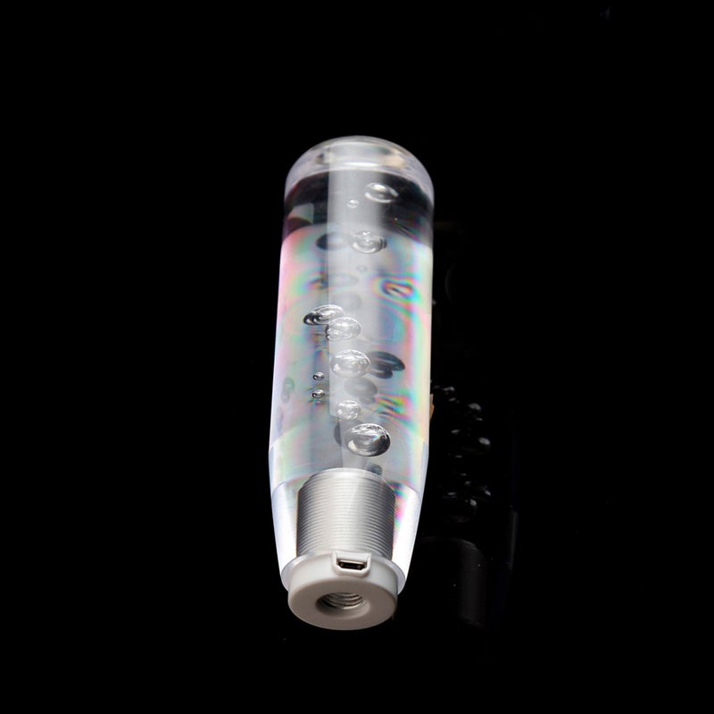 LED Light RGB Shift Knob Stick Crystal Transparent Bubble Gear Shifter10cm/15cm/20cm/25cm/30cm，Multicolor Gradient Shift Knob Universal - Image 2