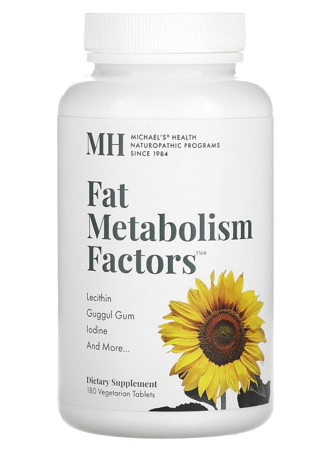 Michael's Naturopathic Fat Metabolism Factors 180 Vegetarian Tablets