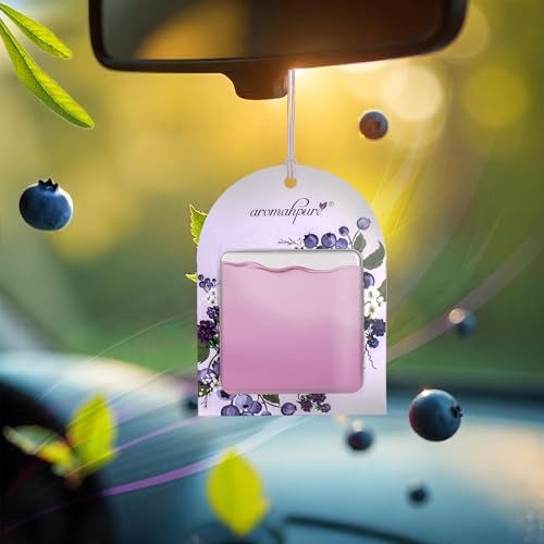 Aromahpure Gel Wink Hanging Car Perfume | Long-Lasting Gel Based Car Air Freshener | Car Accessories | Last Up to 30 Days (Berry) - Image 2