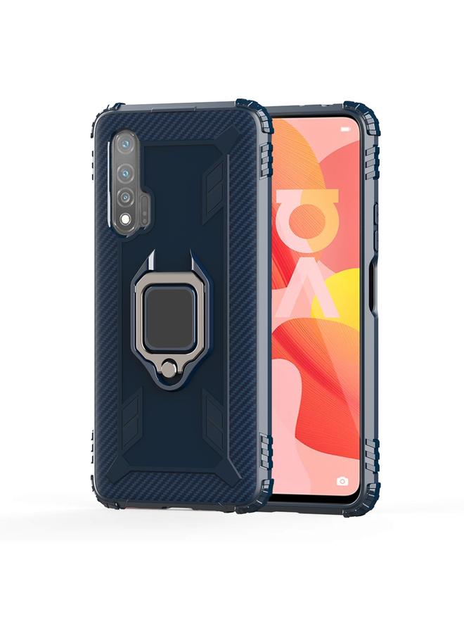 S-TOP Case For Huawei nova 6 Carbon Fiber Protective Case with 360 Degree Rotating Ring Holder - Image 2