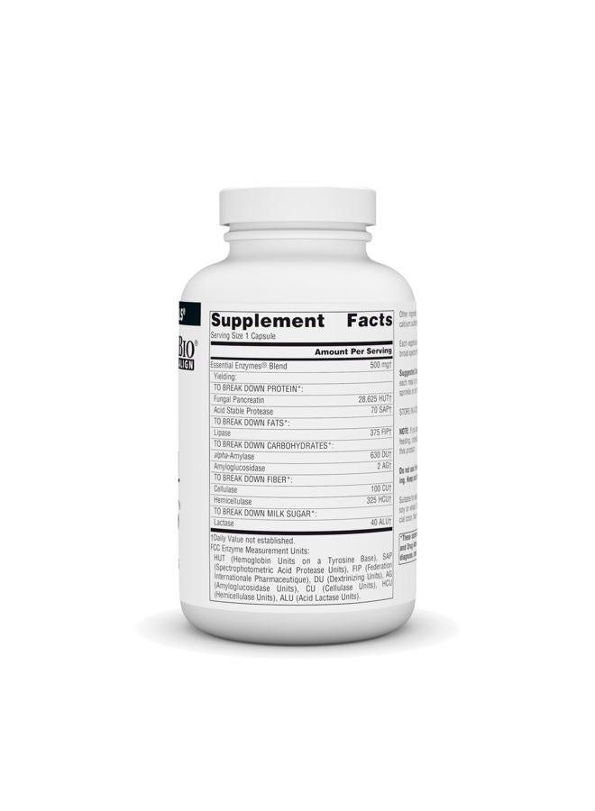 Source Naturals Essential Enzymes™ 500 mg 240 Vegetarian Capsule Vegetarian - Image 2