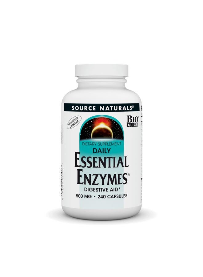 Source Naturals Essential Enzymes™ 500 mg 240 Vegetarian Capsule Vegetarian - Image 1