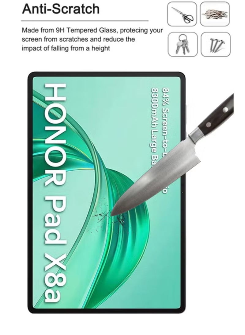 Jamal Honor Pad X8a - Tempered Glass Screen Protector - Delicate Touch , Higher Transparency , Easy to Install ,Anti-scratch and Bubble-free Screen Protector - Clear - Image 3