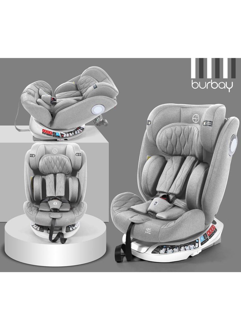 burbay - Child Safety Car Seat With 360 Degree Isofix Rotation And Easy To Attach Use 100% Safety And High Quality - Image 1