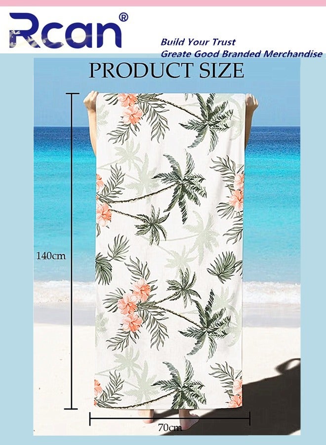 Rcan Lightweight Beach Towel Microfiber Beach Towels Quick Dry Towel for Swimmers Sand Proof Beach Towels for Adults Kids Cool Pool Towels Beach Accessories Absorbent Towel for Travel Swim Yoga 140 x 70 CM  - Image 3