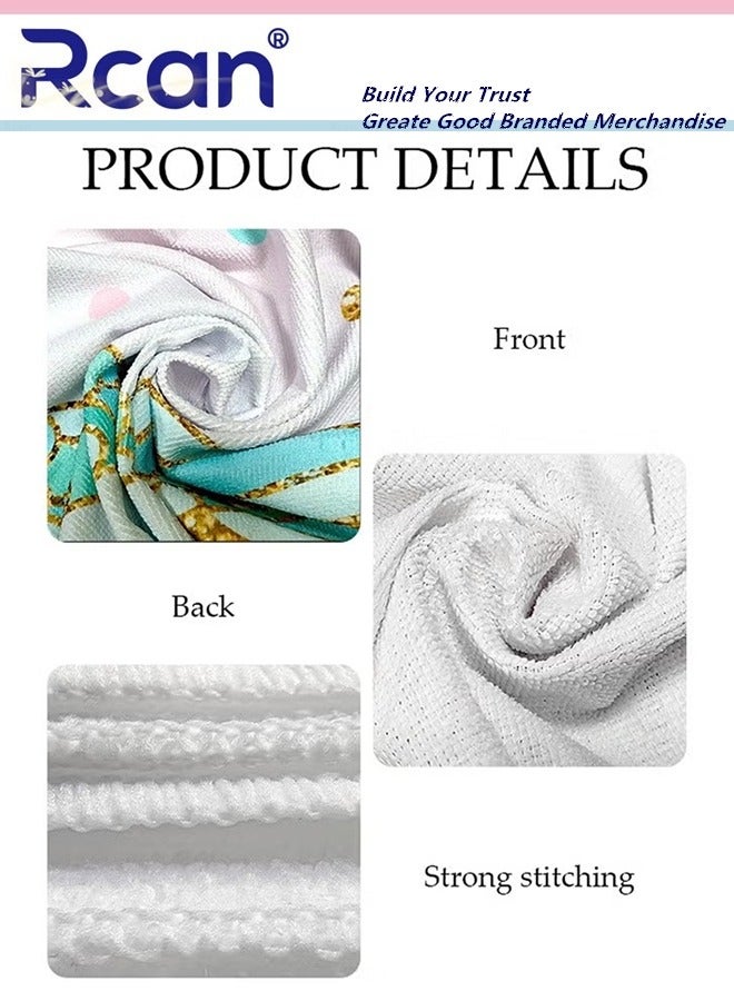 Rcan Lightweight Beach Towel Microfiber Beach Towels Quick Dry Towel for Swimmers Sand Proof Beach Towels for Adults Kids Cool Pool Towels Beach Accessories Absorbent Towel for Travel Swim Yoga 140 x 70 CM  - Image 4