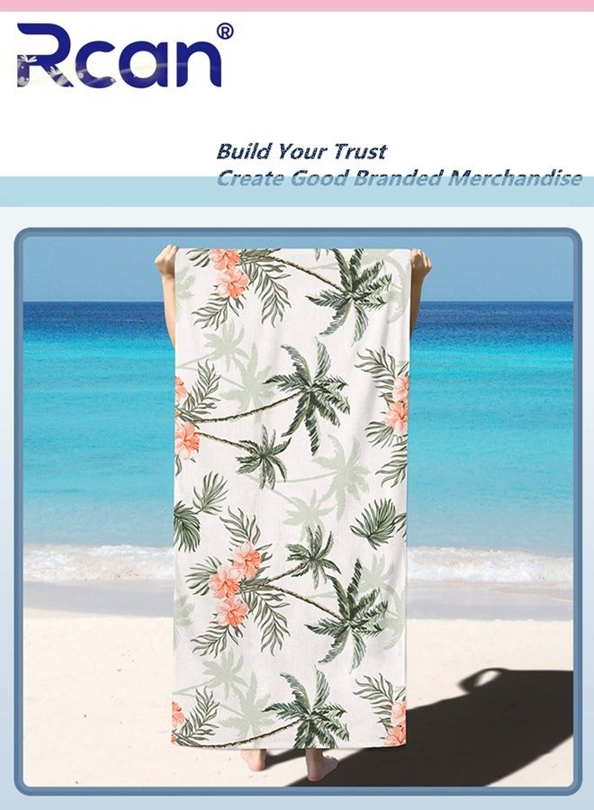 Rcan Lightweight Beach Towel Microfiber Beach Towels Quick Dry Towel for Swimmers Sand Proof Beach Towels for Adults Kids Cool Pool Towels Beach Accessories Absorbent Towel for Travel Swim Yoga 140 x 70 CM  - Image 5