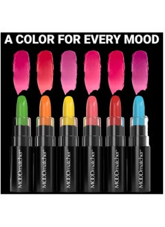 MOOD MATCHER Fran Wilson Moodmatcher Lipstick  6 Pack Original Color Changing Lipsticks - Mask Proof  12 Hour Wear  Enriched With Aloe Vera And Vitamin E For Ultra Hydration And Moisture  3.4 oz Each  - Image 3