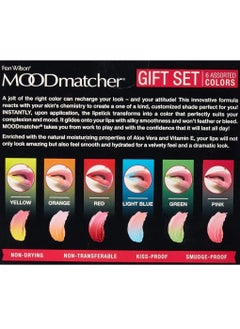 MOOD MATCHER Fran Wilson Moodmatcher Lipstick  6 Pack Original Color Changing Lipsticks - Mask Proof  12 Hour Wear  Enriched With Aloe Vera And Vitamin E For Ultra Hydration And Moisture  3.4 oz Each  - Image 4
