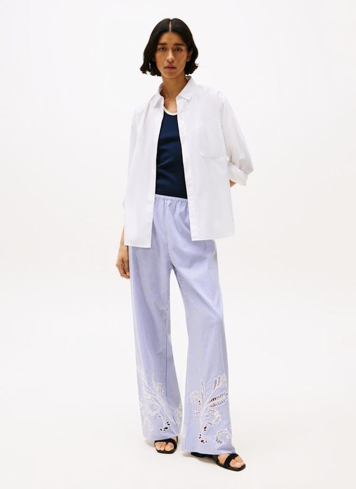 TOMMY HILFIGER Flower Embroidered Pants - Image 4
