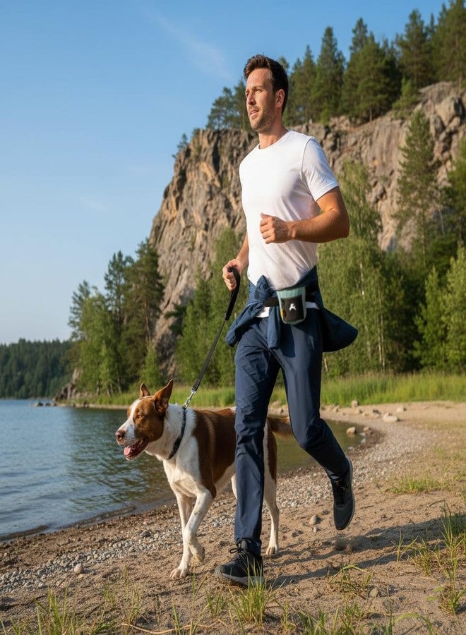 OllyDog حقيبة مكافآت OllyDog Goodie، حقيبة مكافآت الكلاب، مشبك حزام الخصر للتدريب بدون استخدام اليدين، إغلاق مغناطيسي، أدوات تدريب الكلاب وتعديل السلوك، ثلاث طرق للارتداء (ركوب الأمواج) - Image 2