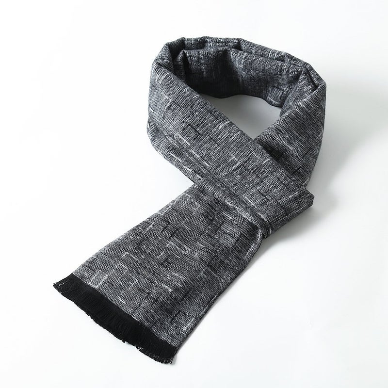 OHAYOMI Mens Scarves Winter Warm Fashion Formal Classic Long Soft Scarf for Men Holiday Gift - Image 3