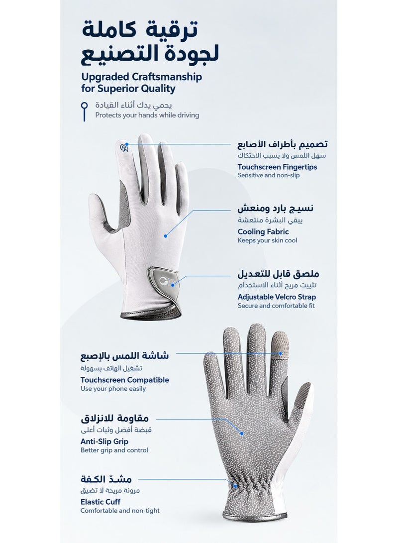 GO LOVE JOY Professional Equestrian Gloves - Made of nylon with silicone anti-slip design, thickened at the thumb web, touchscreen fingertips, suitable for horse riding and mountaineering. - Image 4