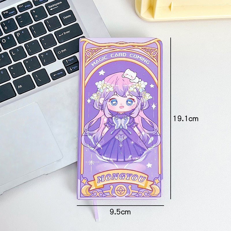 Generic Kapibara Week Planner Cute Cartoon Notebook Dream Weaver Mirrors (Purple) 