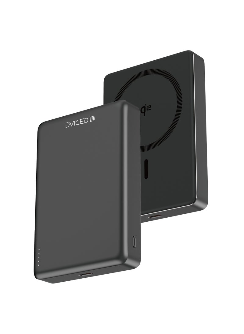 DVICED Qi2 Ultrathin MagSafe Power bank 10000mAh - Black - Image 1