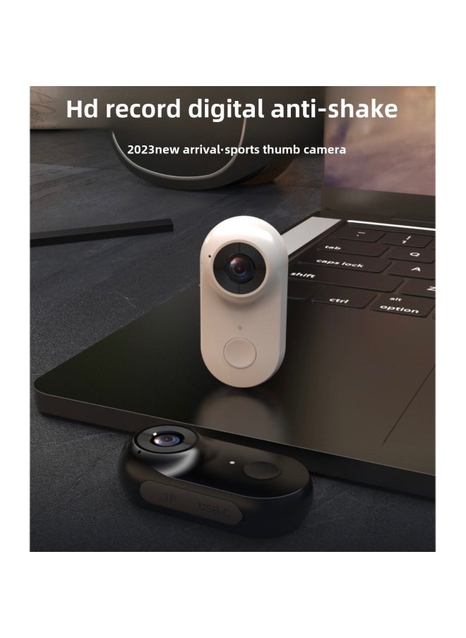 Generic Hd Camera Wifi Sports Camera Motorcycle Driving Recorder Vlog Outdoor Photo Thumb Camera-Body Color:Glossy Black-64GB Memory Card  - Image 2