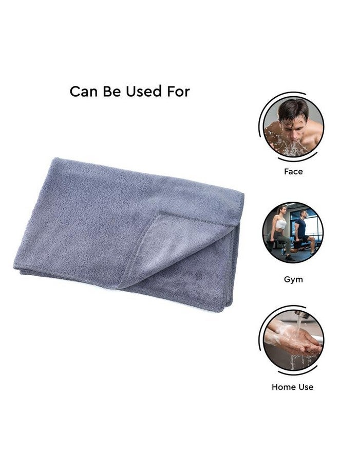 Encasa XO Encasa XO Microfiber Towels (60x40 cm) for car and Kitchen Cleaning, Perfect for Travel, Beach Trips, Backpacking, Camping and Gym use - Fast Drying - 2-Pack - Grey  - Image 3