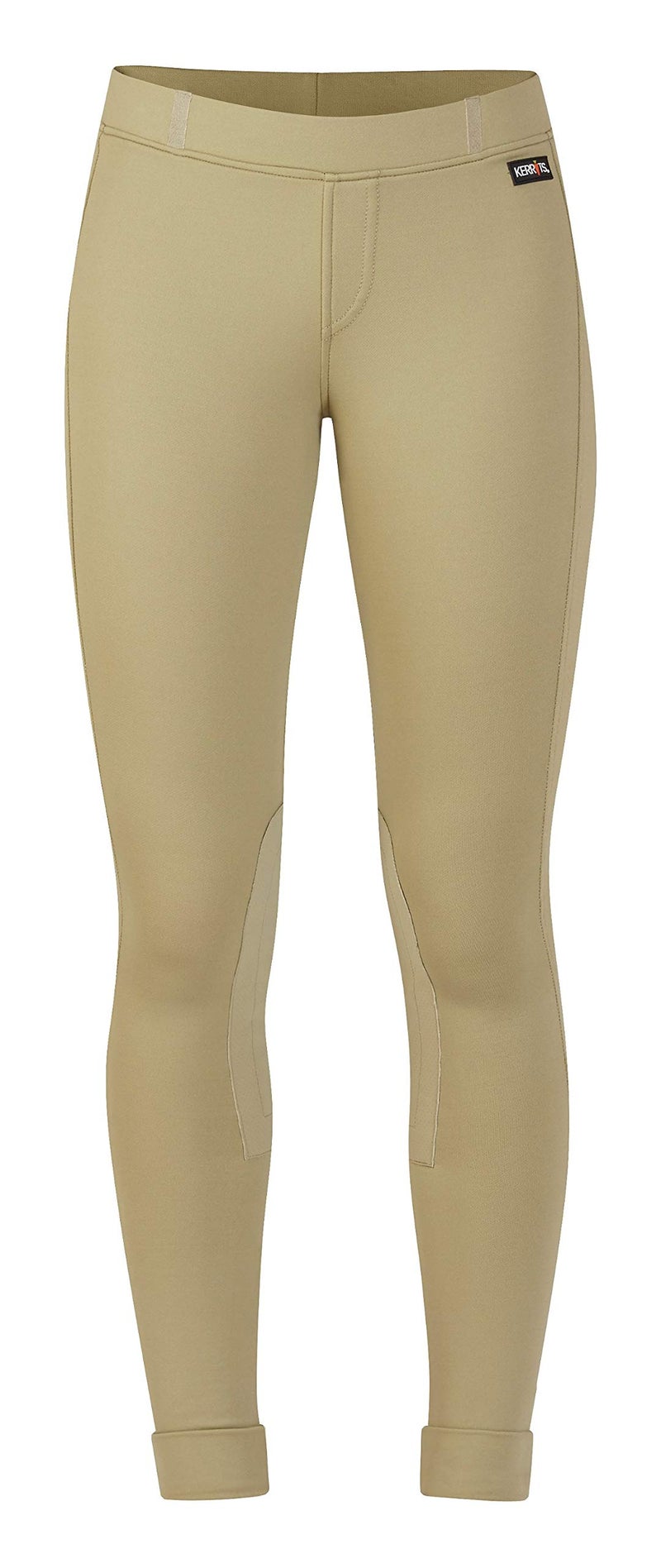 Kerrits Kids Ice Fil Knee Patch Jod Tan Size: L - Image 1
