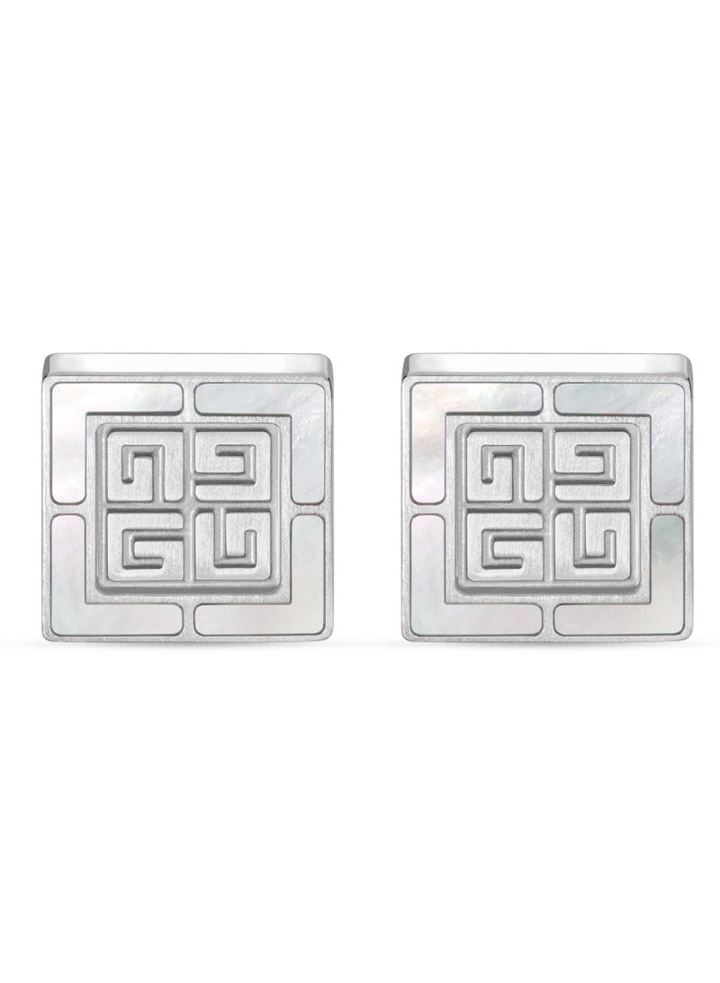 Guy Laroche Charlie.3 Silver Cufflinks for Men