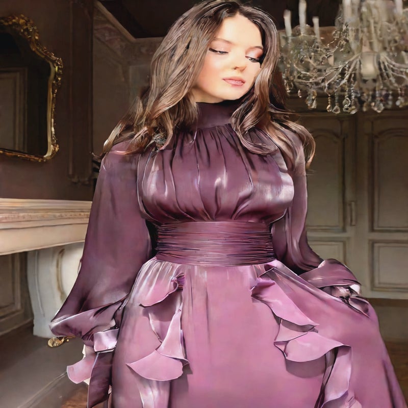 Elegant Ruffled Bodycon Dress for Women - Image 2