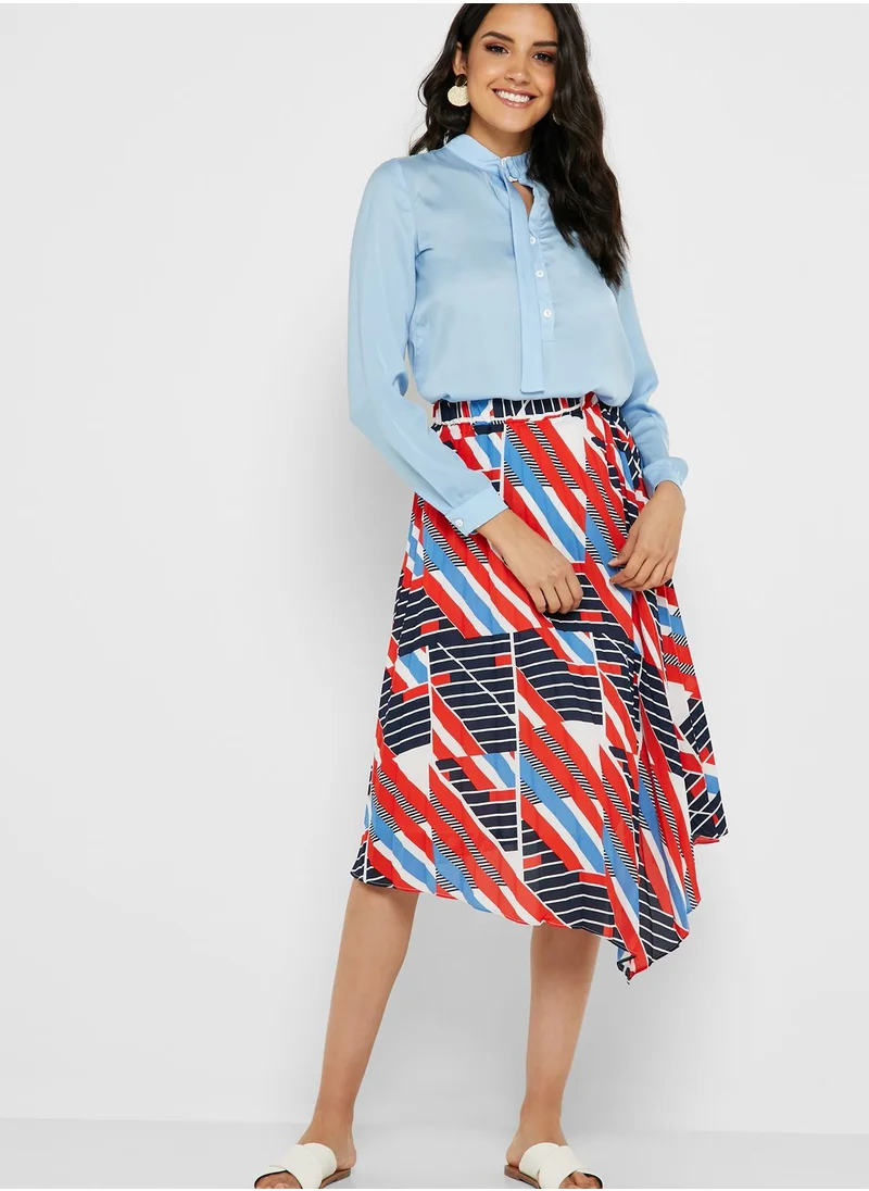 KOTON Prints Pleated Skirt