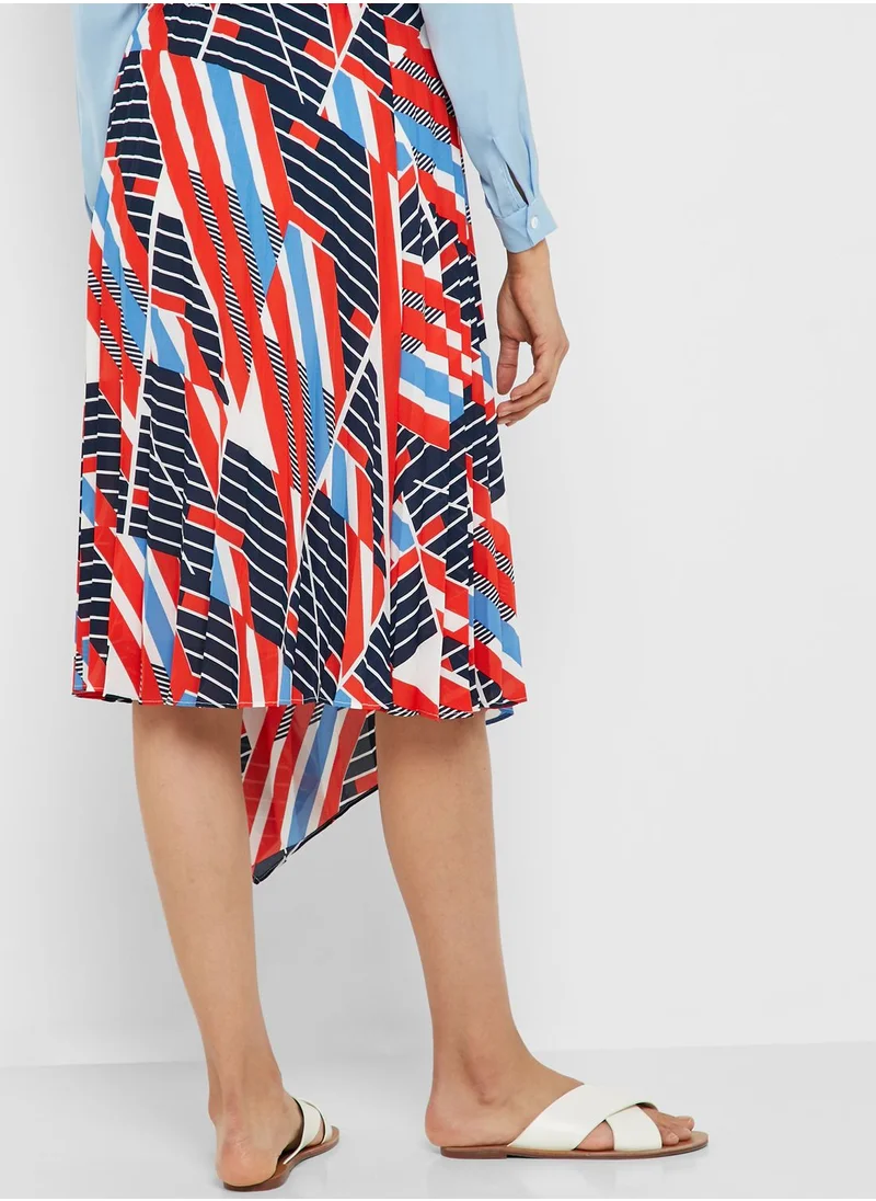 KOTON Prints Pleated Skirt