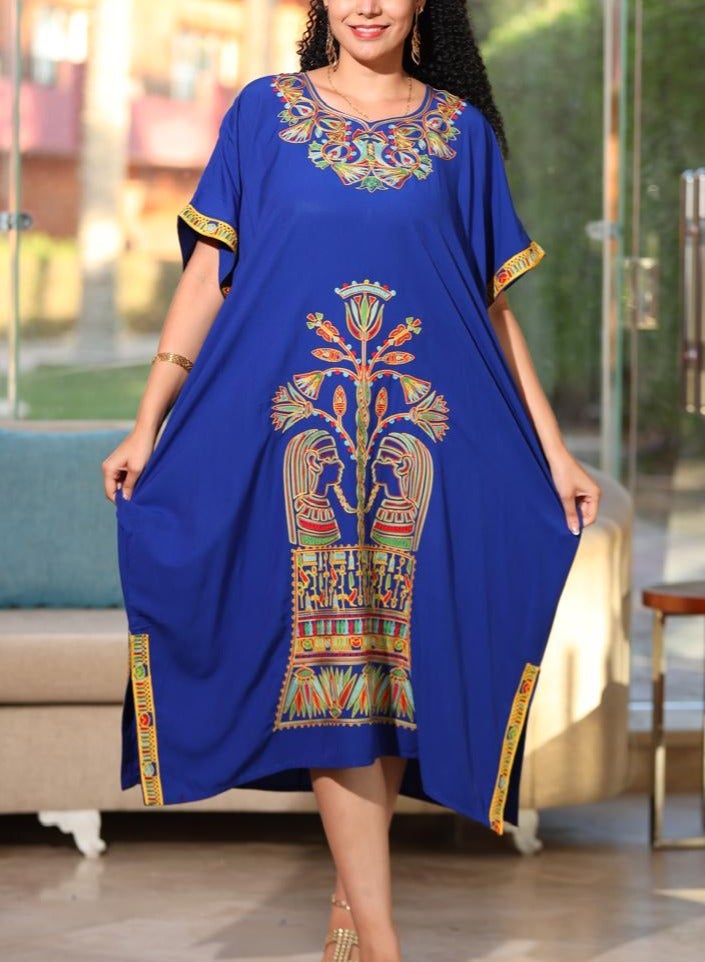 Brides Kuwaiti butterfly jalabiya with an embroidered inner belt A-469