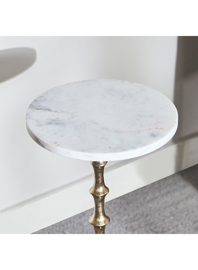 Home Box Roma Marble Top Accent Table 30 x 62 x 30 cm  - Image 4