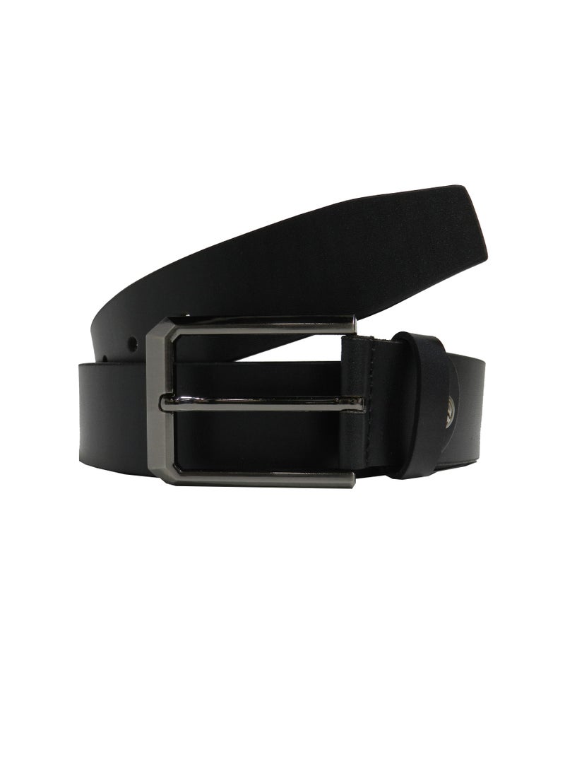 LAVERI LEATHER GENUINE LEATHER 40 MM FORMAL AND CASUAL BLACK BELT FOR MENS - Image 1