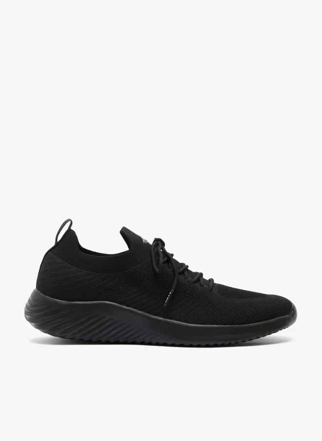 Dash Men Textured Lace Up Sports Shoes