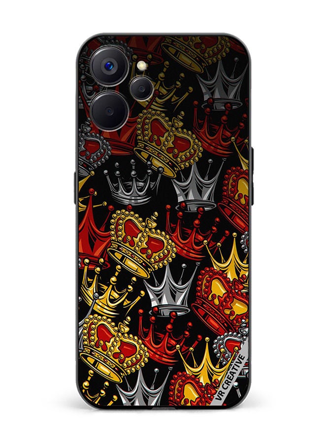 VR CREATIVE Protective Case Cover For Realme 10 5G King And Queen Design Multicolour - Image 1