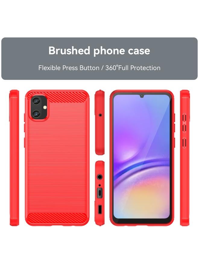 S-TOP Case For Samsung Galaxy A05 Brushed Texture Carbon Fiber TPU Phone Case - Image 2