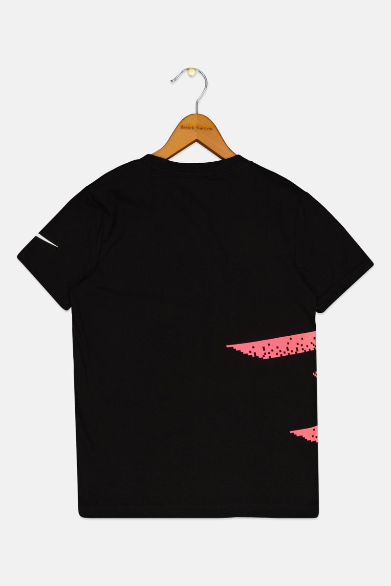 Nike 3Brand by Russell Wilson Kids Boy Sportswear Fit Short Sleeves Running T-Shirt, Black - Image 2