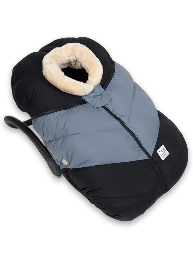 7 A.M. 7AM Enfant Car Seat Covers - Cocoon Baby Cover for Boys & Girls, Rain & Snow Repellent, Breathable Windproof, Center Zipper, Universal Fit for Infant Car Seat - Image 1