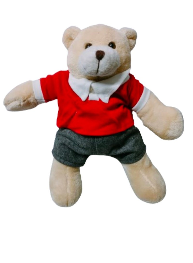 فيتاشيلي دمية دب محشوة مقاس 10 بوصات، دمية دب لطيفة من القطيفة الناعمة للأولاد والبنات (بيج) - Image 2