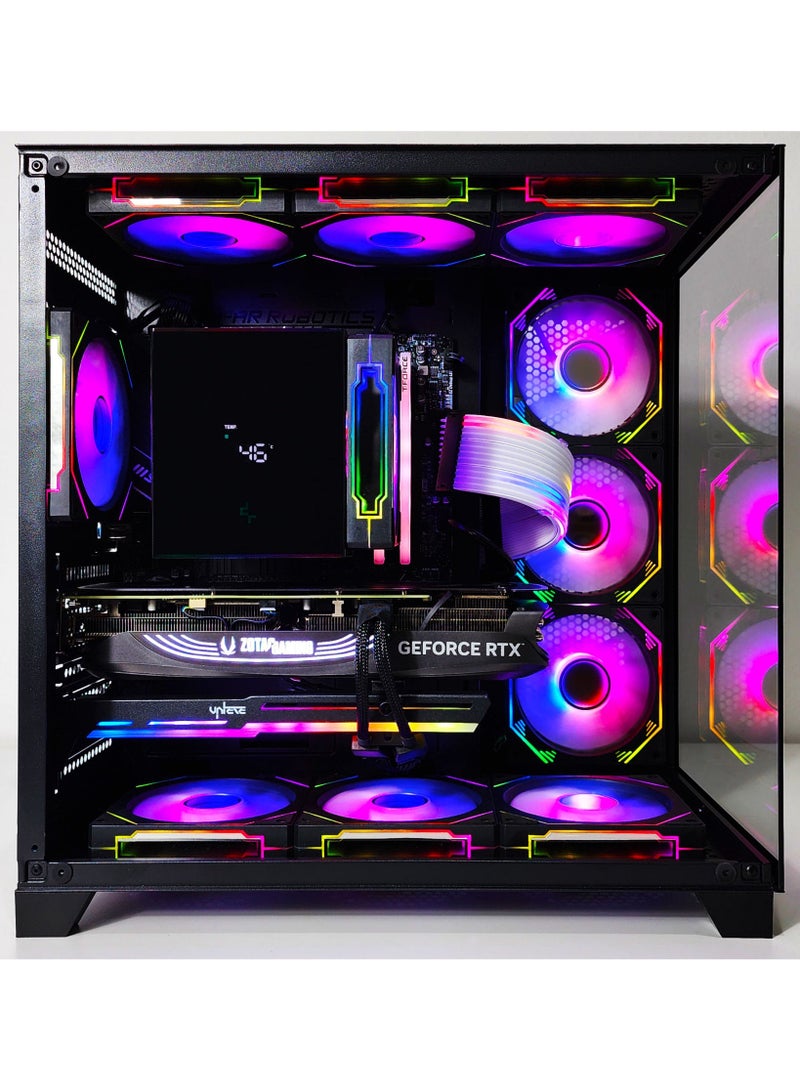 2 FAR ROBOTICS TX-200 - Intel Core i5-12400F | RTX 5050 | 16GB DDR4 | 1TB NVME M.2 SSD | Windows 11 pro | 1 Year Warranty | WIFI | Bluetooth | Lian Li Strimer Cable Extreme RGB Gaming PC [TX-201] Black - Image 1