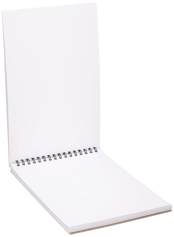 Corslet دفتر رسم كورسليت A5، 50 ورقة، 100 صفحة، دفتر رسم حلزوني، دفتر فني صغير الحجم، أوراق احترافية، دفتر رسم متوافق مع مجموعة من مواد الرسم (A5، مجموعة من 2) - Image 5