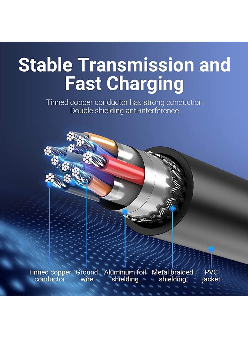 VENTION - VENTION Hard Drive Cable,5Gbps USB 3.0 A to Micro USB B Cable Compatible with Portable External Hard Drive, Seagate Expansion,Toshiba Canvio,M3 1TB,Western Digital (WD),WD My Passport - Image 1