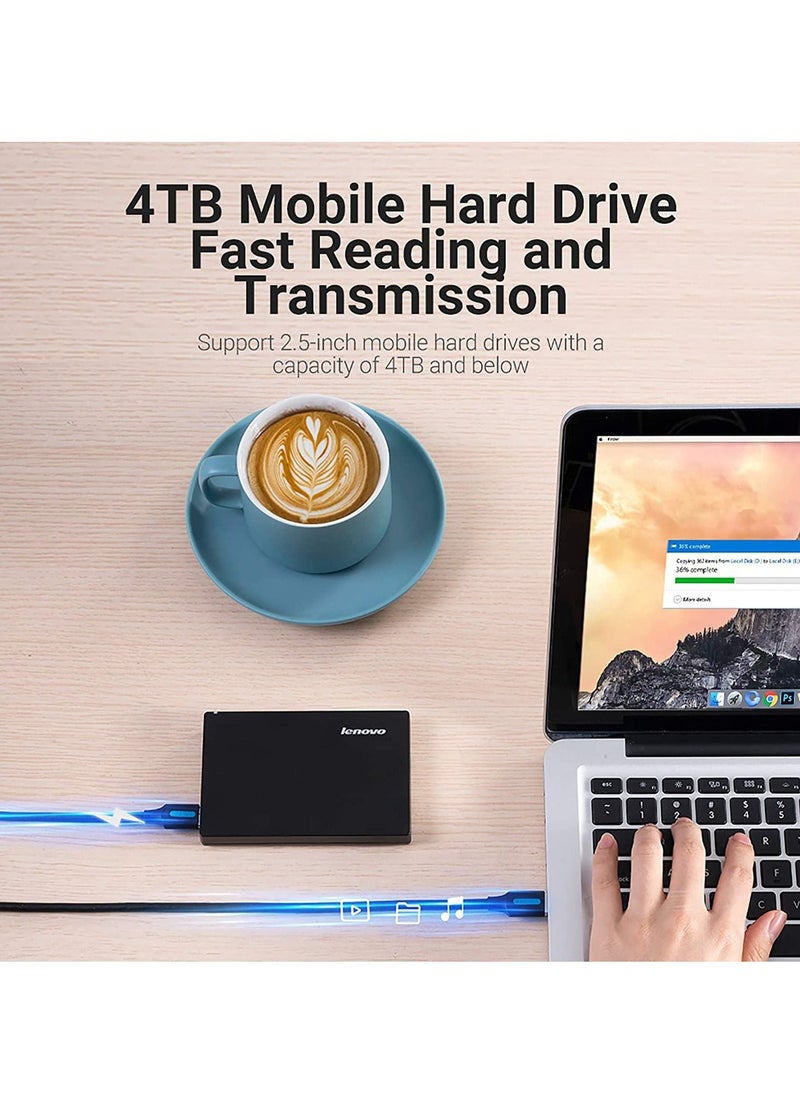 VENTION - VENTION Hard Drive Cable,5Gbps USB 3.0 A to Micro USB B Cable Compatible with Portable External Hard Drive, Seagate Expansion,Toshiba Canvio,M3 1TB,Western Digital (WD),WD My Passport - Image 1