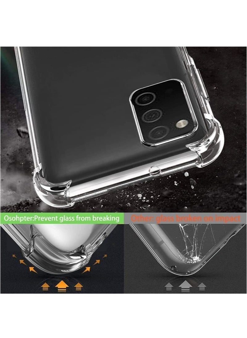 ليدين جراب شفاف لهاتف Samsung Galaxy A03s، جراب خلفي مرن ناعم من السيليكون، جراب مقاوم للصدمات ومضاد للخدش مع زاوية معززة ومتوافق مع هاتف Samsung Galaxy A03s شفاف - Image 5