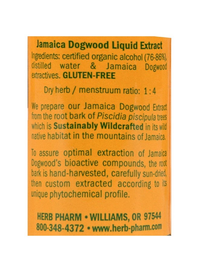 Herb Pharm Jamaica Dogwood Liquid Extract for Minor Pain - 1 Ounce - Image 2