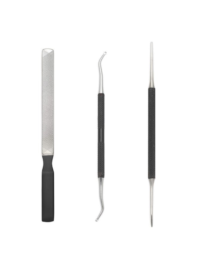 KLIPP Ingrown Toenail Tool Kit for Men and Women Ingrowing Toe Nail Lifter Rounded File and Metal Fingernail File for Manicure Pedicure Foot Care Heavy Duty Surgical Grade Steel - Image 4