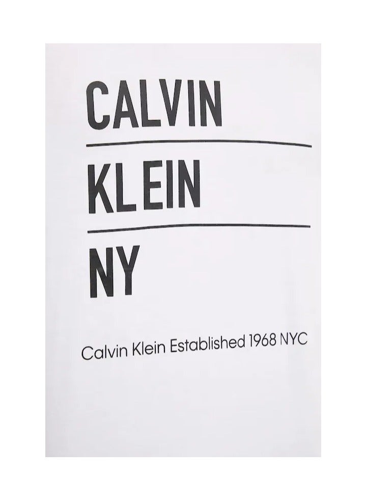 كالفن كلاين جينز تيشيرت بياقة دائرية برسومات - Image 4