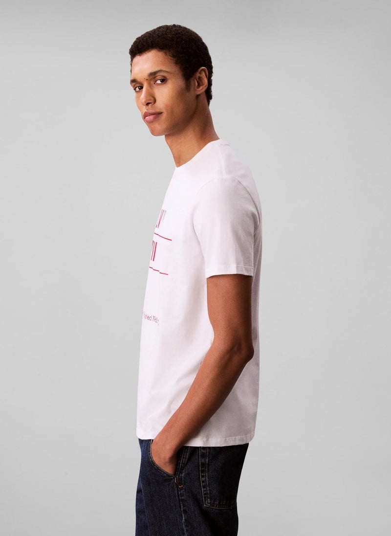 Calvin Klein Jeans 30S Graphic Crew Neck T-Shirt - Image 3